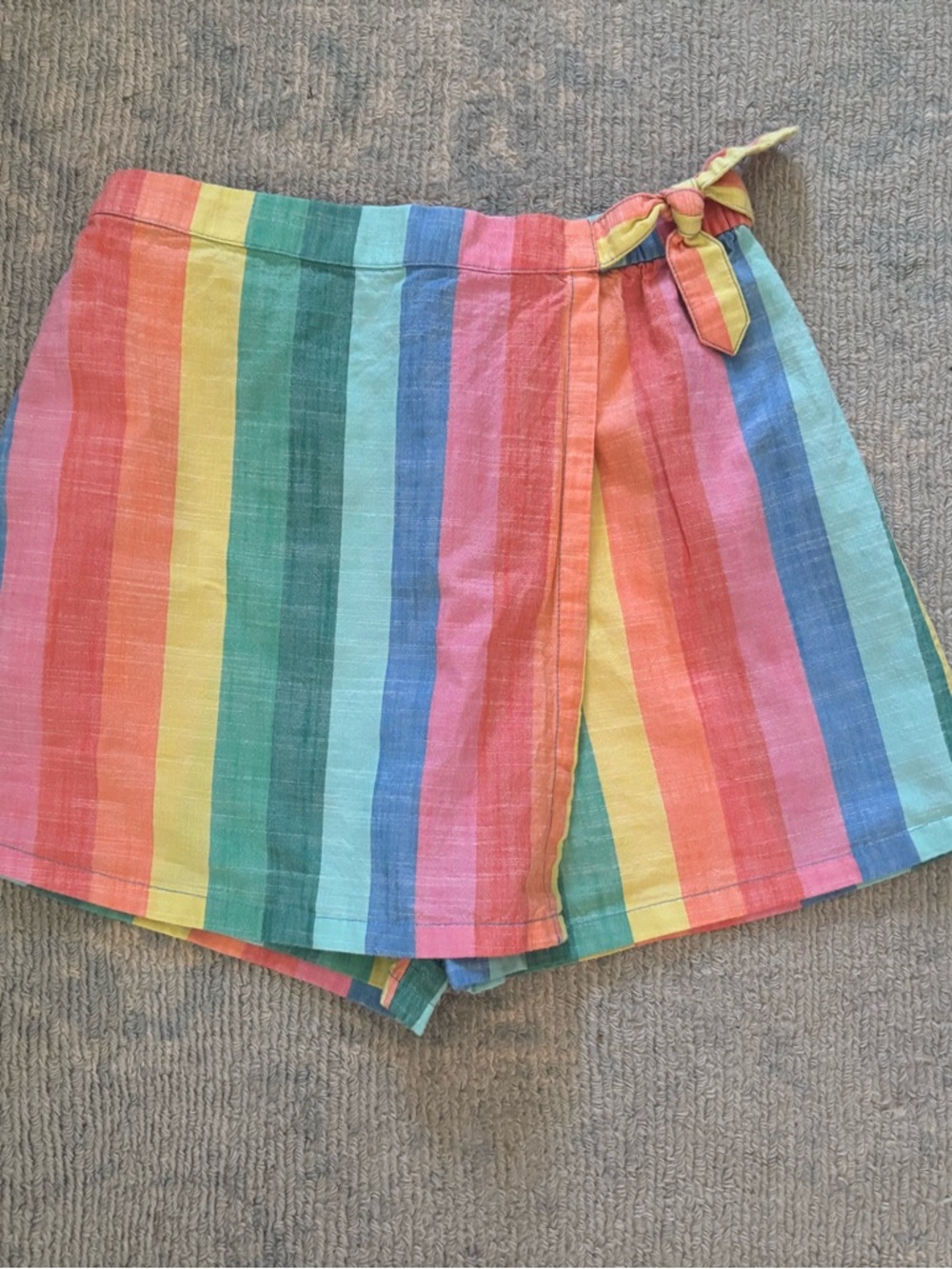 Hanna Andersson Rainbow Stripe Skort 140/10